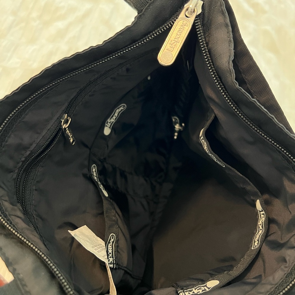 Lesportsac Madison Nylon Crossbody Black Bag - Picture 10 of 11